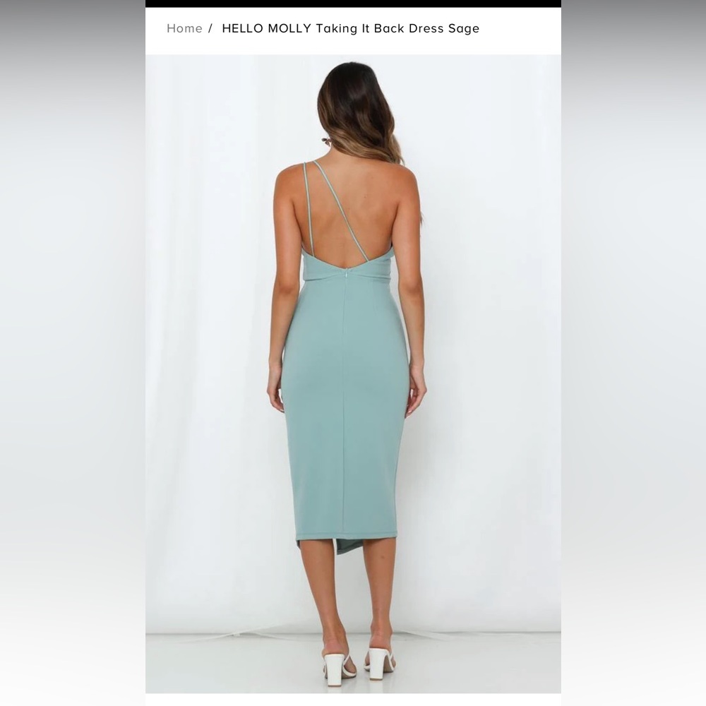 Never been worn sage Hello Molly dress NWT - Picture 3 of 3